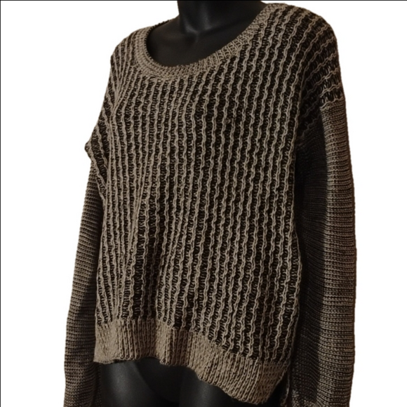 Cotton Emporium size medium sweater.Grey/ off white . Pretty for fall/ winter. - Picture 3 of 7